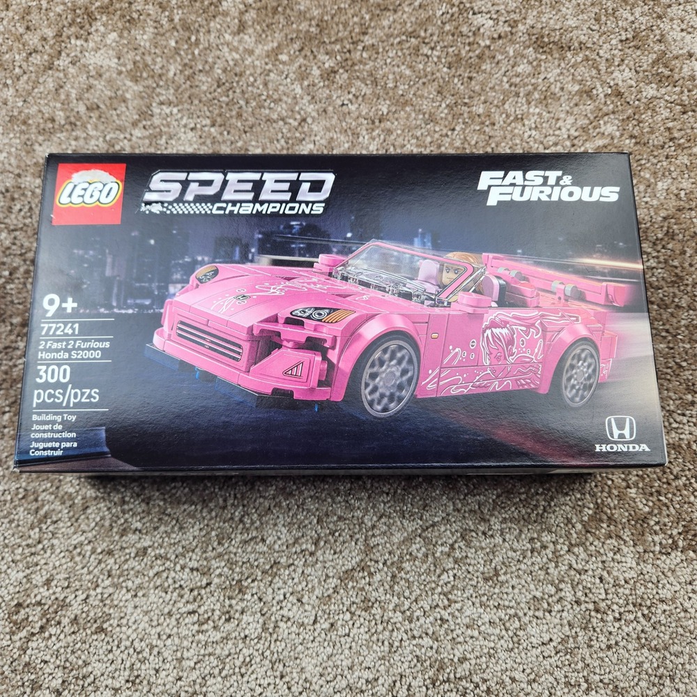 LEGO Speed Champions 77241 2 Fast 2 Furious Honda S2000 Pink Suki Car 300 Pcs